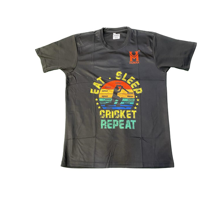 HUMAX EAT SLEEP CRICKET REPEAT T-SHIRT